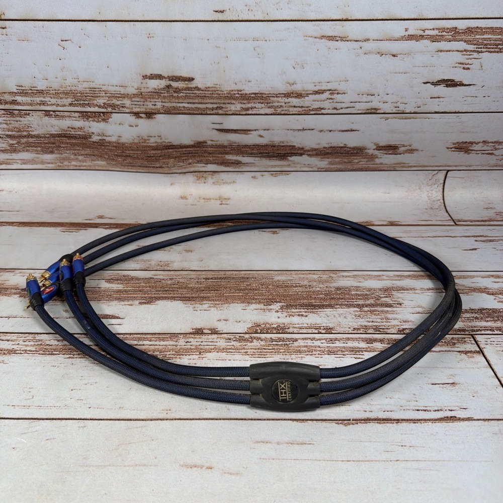 Monster Cable THX Certified 3 RCA Component Video Cable 4 Ft Gold Connectors